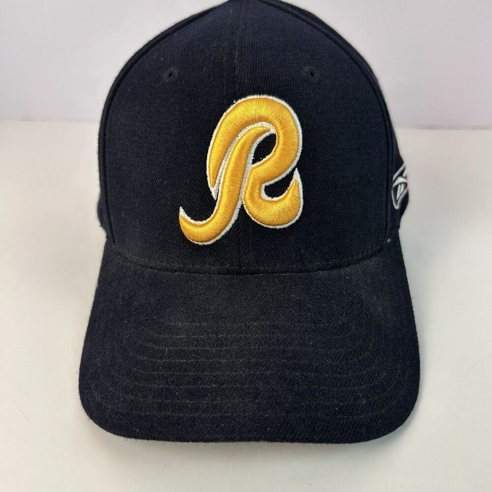 Washington Redskins Vintage 80's BLK Hat Joe Gibbs Curly R NFL Commanders Cap